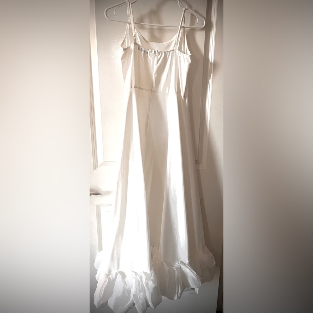 SHEIN Bae Ruffle Hem Cami Dress